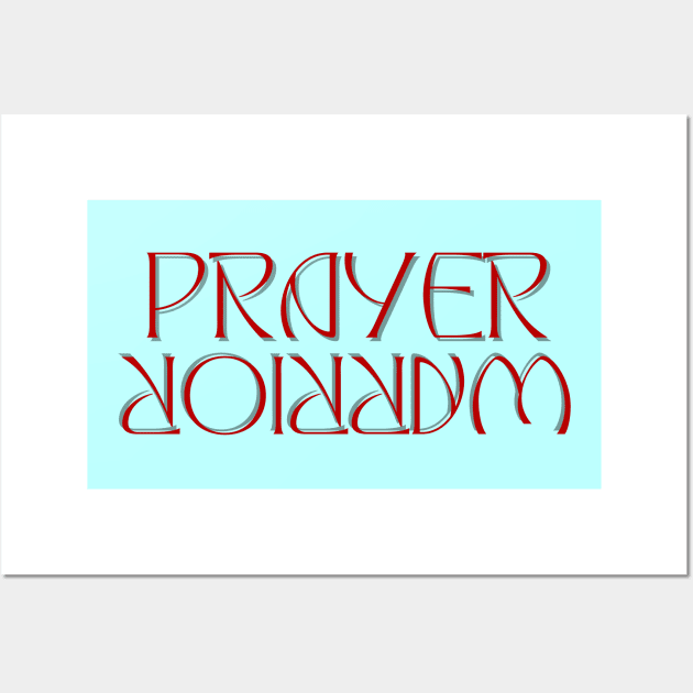 Prayer Warrior | Christian Typography Wall Art by All Things Gospel